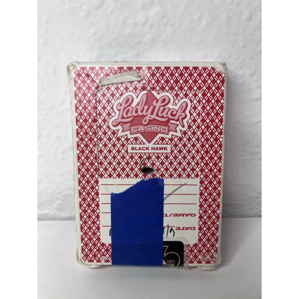 Used Deck Aristocrat Lady Luck Red Playing Cards Black Hawk Casino Colorado